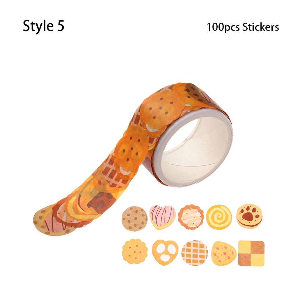 

Бумажные наклейки Washi Tape 100 шт