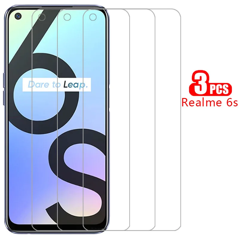 

protective tempered glass for realme 6s screen protector on realme6s 6 s s6 safety film realmi reame relme ralme realmi6s 6.5 9h