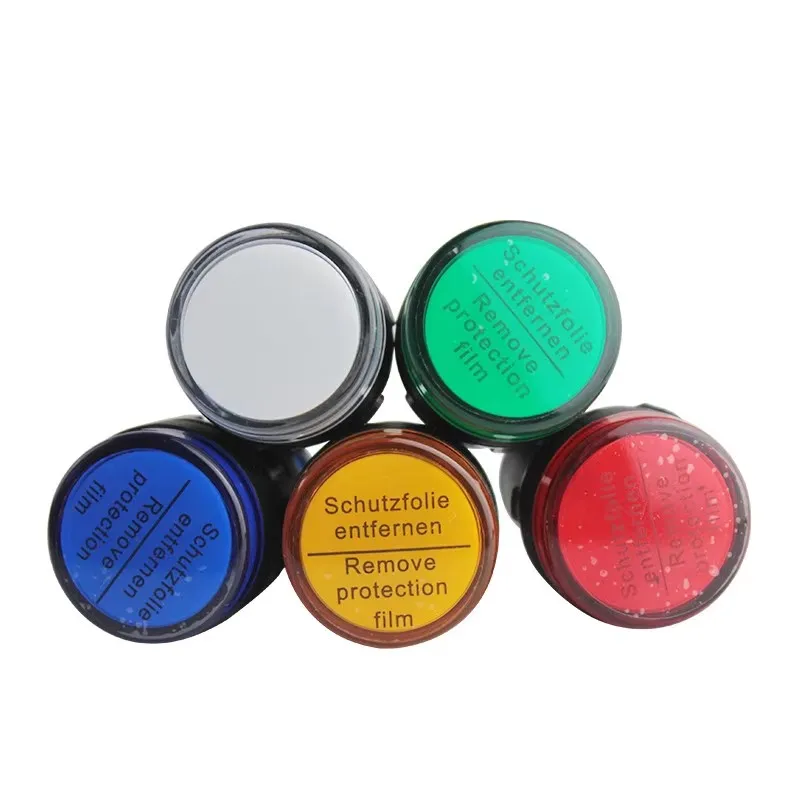 1 шт., 12 В, 24 В, 220 В, 380 В, 16 мм, светодиодный индикатор питания для монтажа на панели, контрольная сигнальная лампа