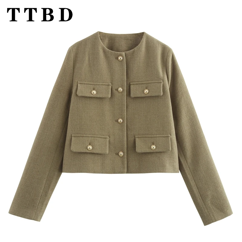 Женский костюм с длинным рукавом и круглым вырезом на осень/зиму