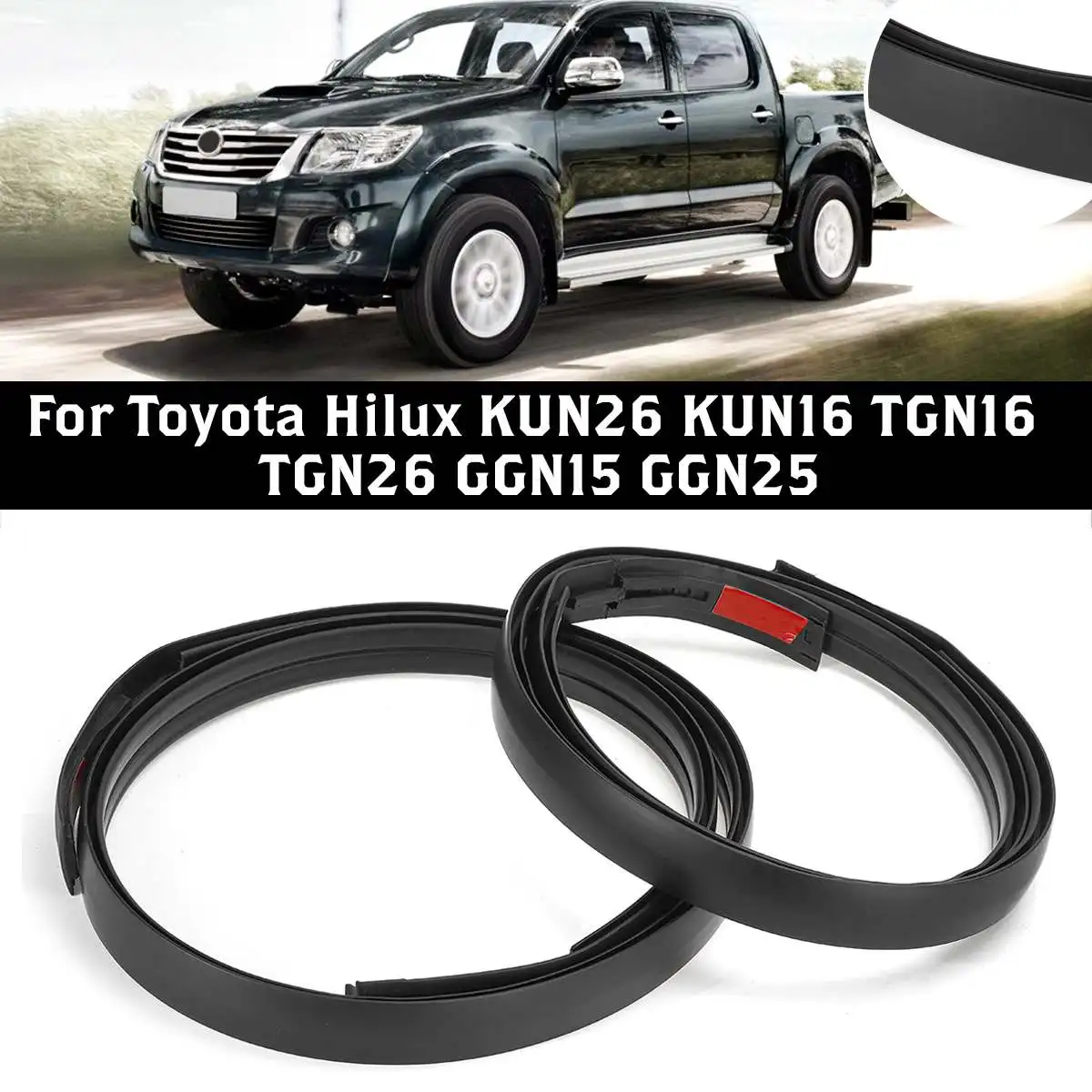 

For Toyota Hilux KUN26 KUN16 TGN16 TGN26 GGN15 GGN25 05-15 Car Roof Drip Finish Moulding Rubber Seal Strip 755520K011,755520K011