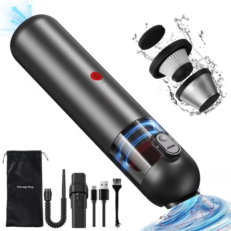 Busybudy Cordless Handheld Vacuum, Car Vacuum Strong Suction Portable for Home/Car/Office Busybudy Cordless Handheld Vacuum, Car Vacuum Strong Suction Portable for Home/Car/Office