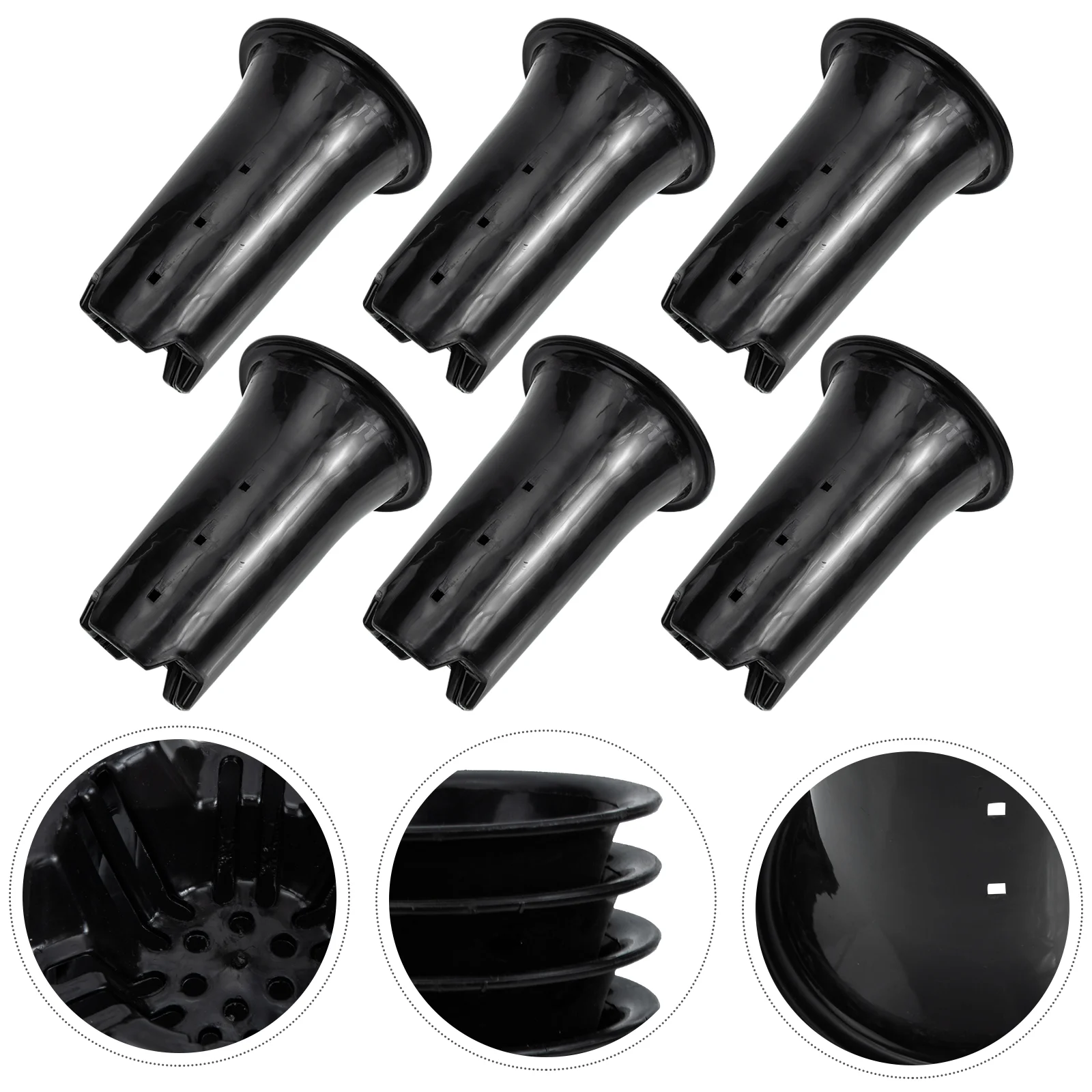 

6 шт., высокие пластиковые горшки для растений