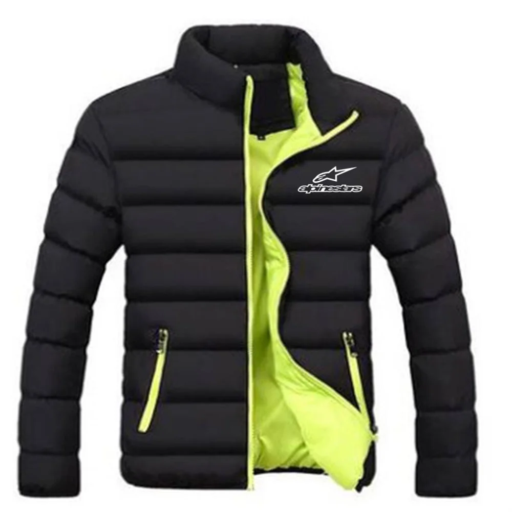 Men's Autumn and Winter New Cotton Jacket Fashion Short Section Standing Collar Zipper Windproof Cotton Jacket