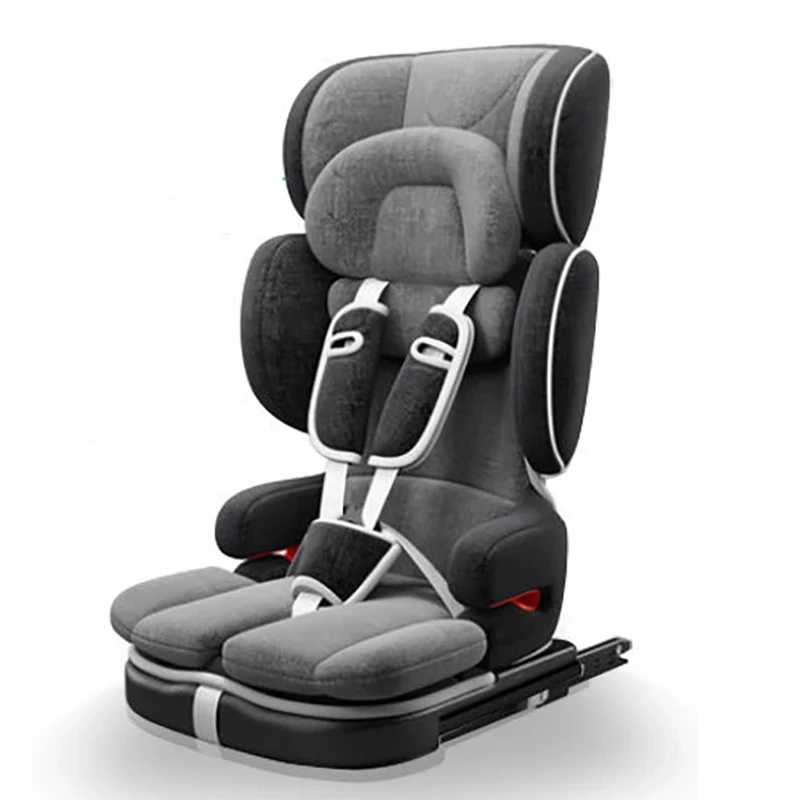 Folding Child Car Safety Seats Portable Baby Car Seat Adjustable Kids Car Seat Isofix Latch Baby Car Booster Seat for 9-36kg