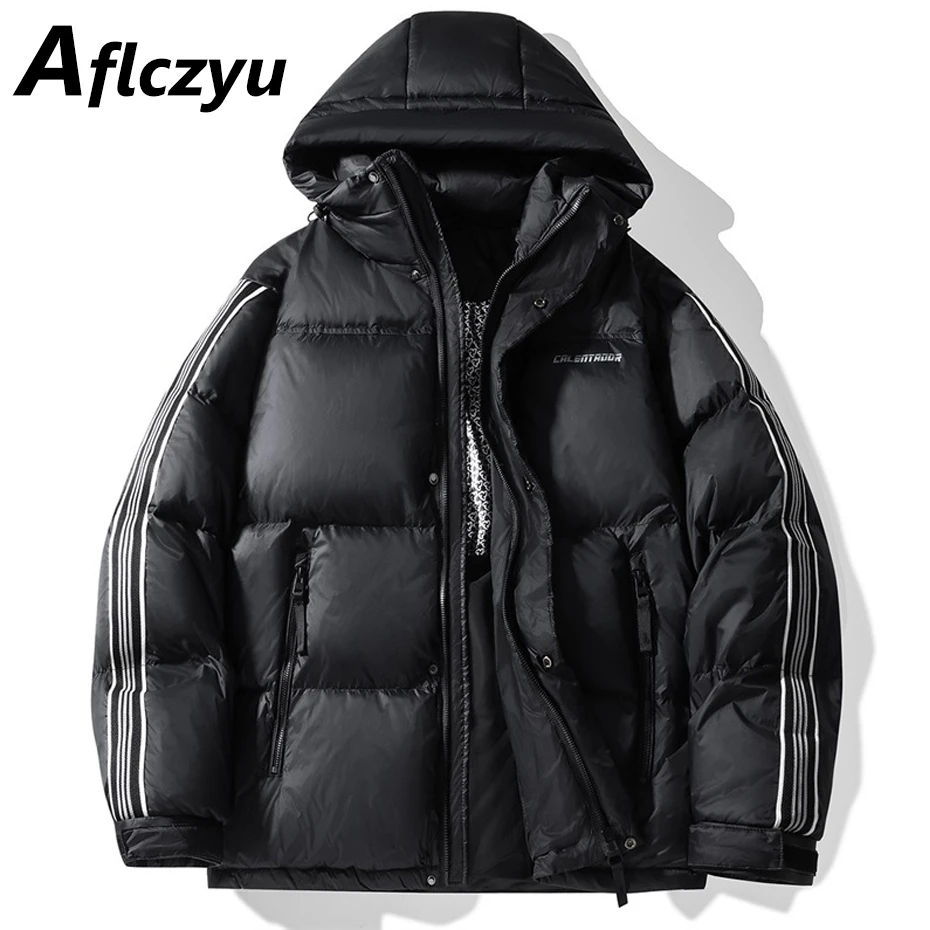 Зимний пуховик мужская куртка-пуховик пуховое пальто-карго мужское зимнее
