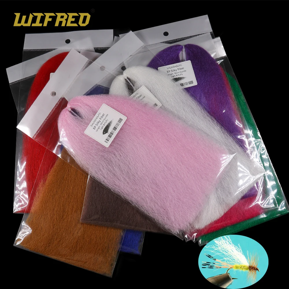 

Wifreo 16 Colors EP Silky Fiber Fly Tying Materials Synthetic Fibers Hairs For Spinner Wings Parachute Posts Emerger Shucks