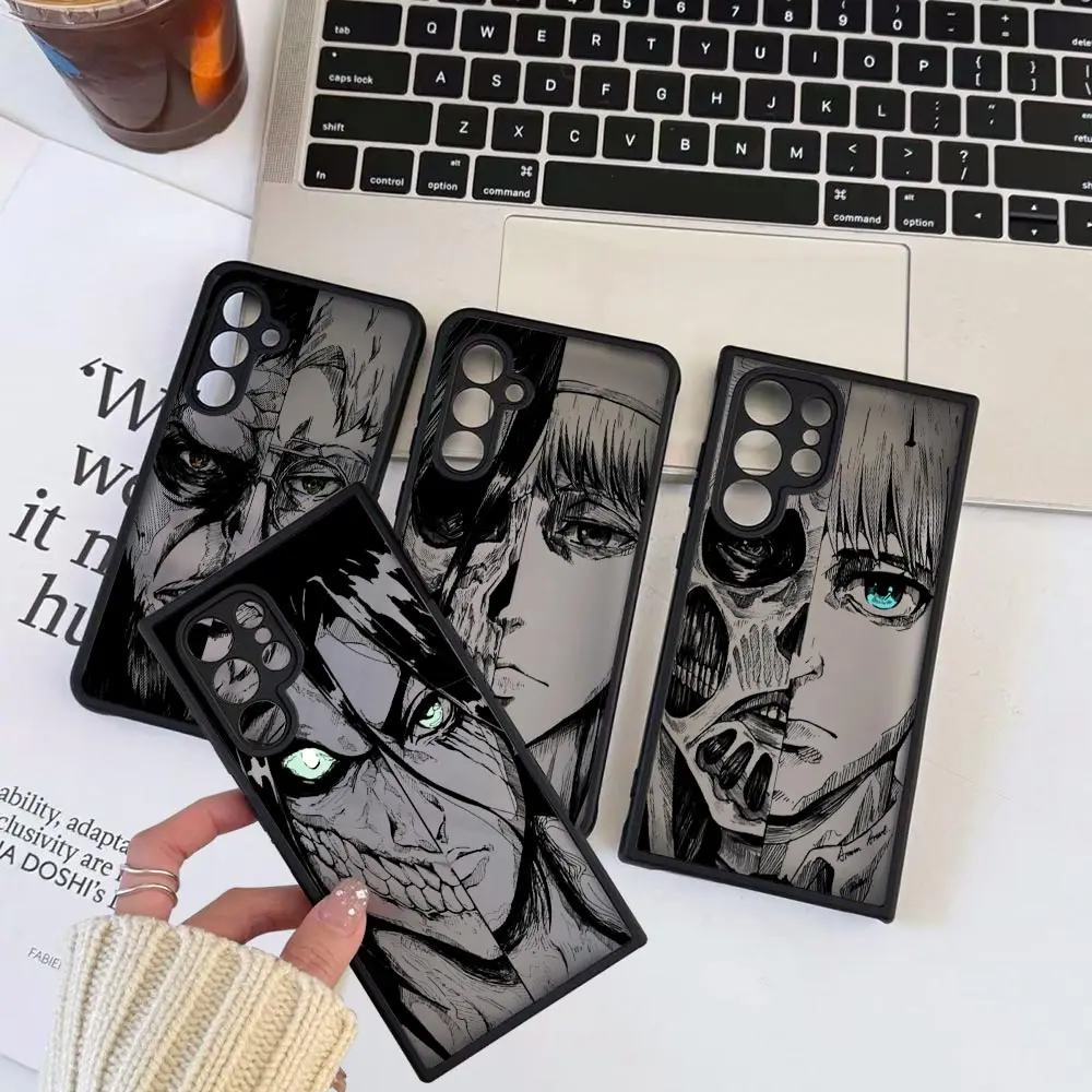 Фото Чехол A-Attack on Titan Eren Armin для Samsung Galaxy A56 A55 A54 A53 A52 A51 A73 A72 A71 A42 A36 A34 A33 A32 A31 A26 A25 Cover №1