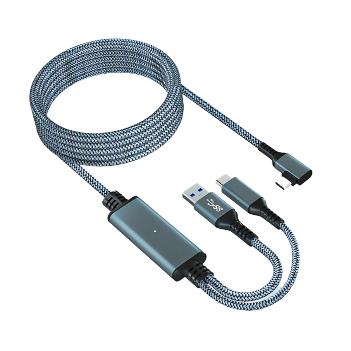 Для Meta/Oculus Quest 3 Link Cable 5M VR Кабель для передачи данных 2A Быстрая зарядка 5 Гбит/с
