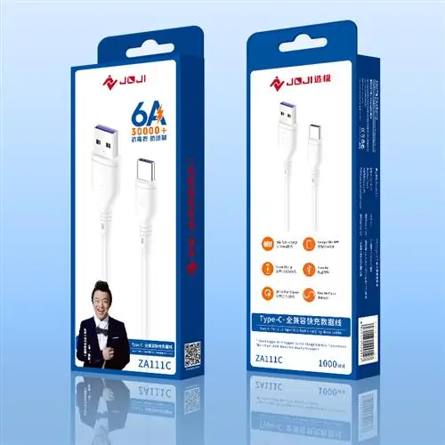 

6A | Fully compatible fast charging data cable 1m Micro/ios/Type-C pole ZA111