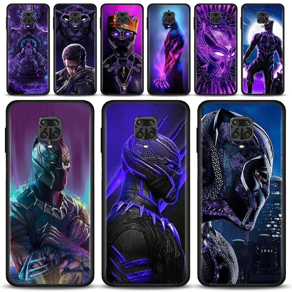 

Cover For Xiaomi Redmi Note 11 9 8 10 Pro 7 9T 8T 9S 10Lite 11T 11S Case for REDMI 9 8 9C 9A 7A Marvel Black Panther 2 Vacanda