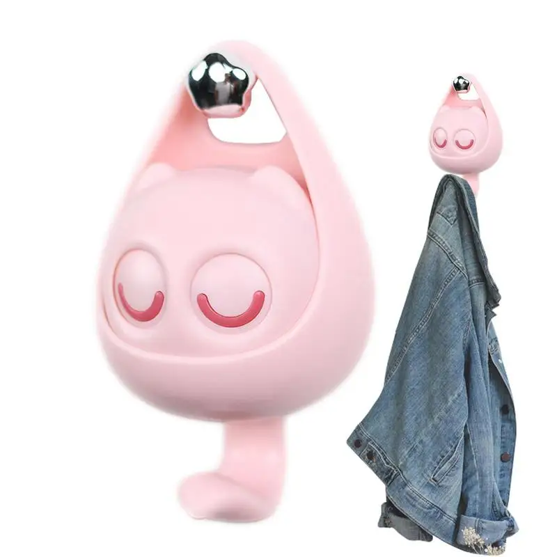 

Cat Coat Hook Creative Adhesive Coat Hook Cat Hanger Door Hanger Adhesive Coat Hook Wall Mounted Utility Hooks Heavy Duty Self