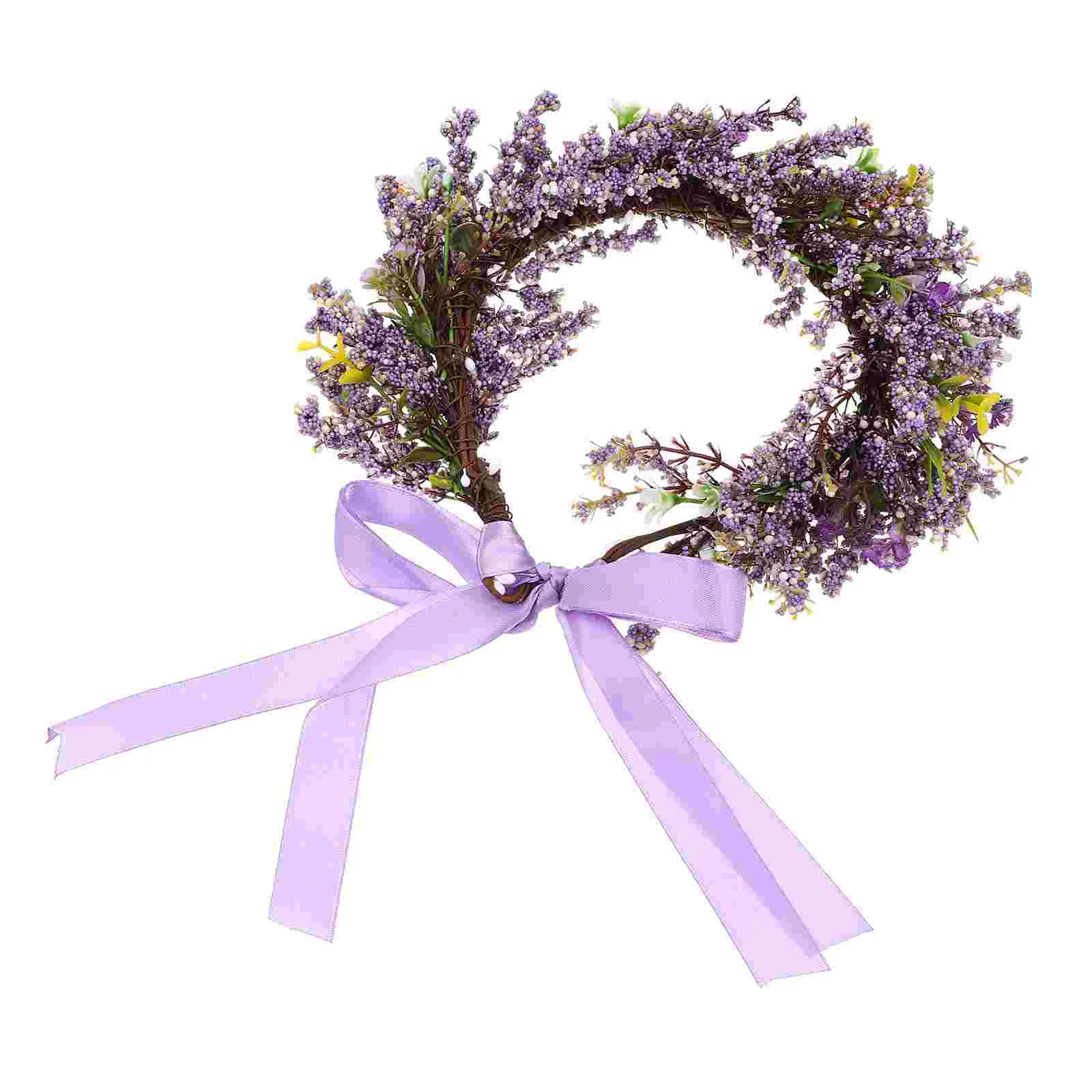 

Flower Wedding Wreath Hair Bridal Headband Headpiece Floral Garland Crown Vine Boho Bride Hoop Accessories Headwear Adjusatble