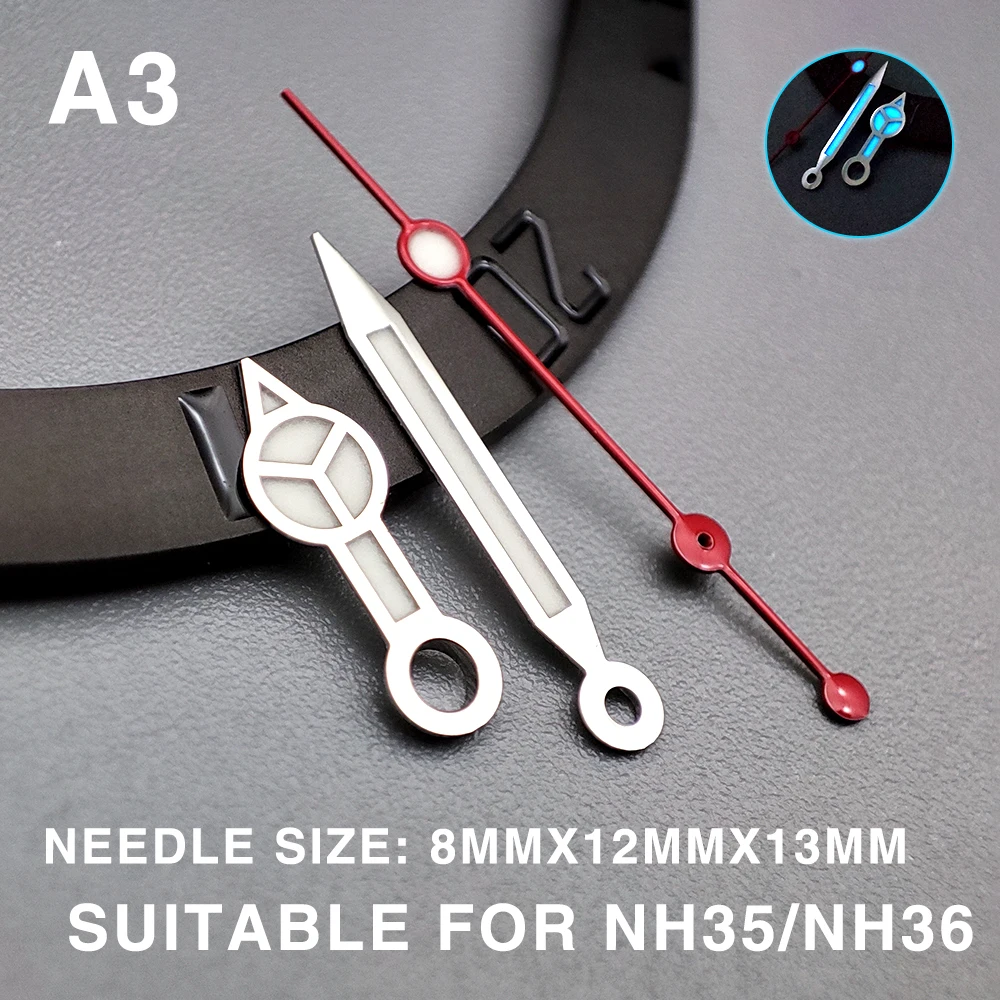 Modified Accessories NH35 Hands Luminous /Seahorse/ Watch Hands Fit The NH35 NH36 Movement