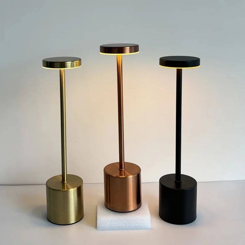 Перезаряжаемая настольная лампа Type C сенсорный выключатель прикроватная Ночная