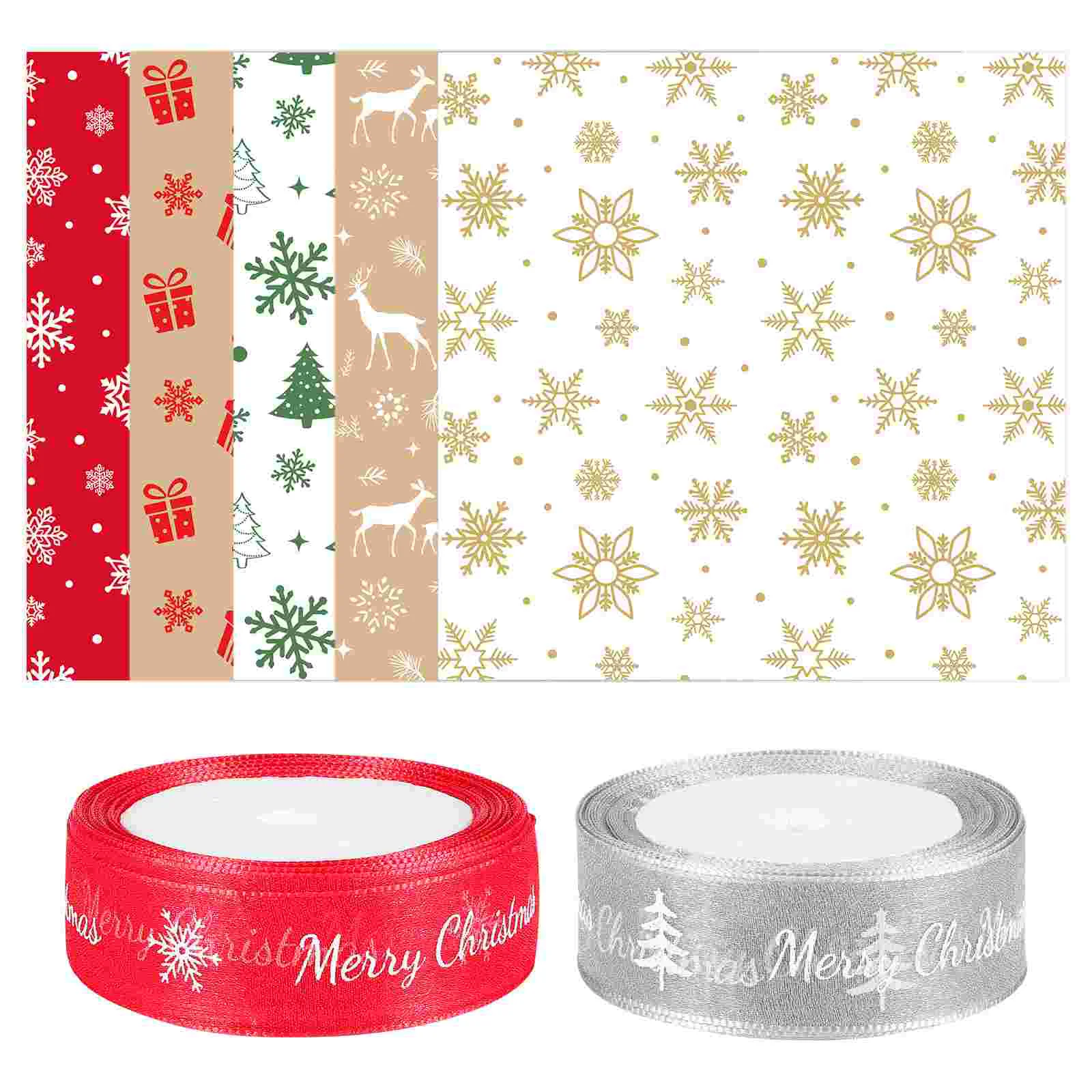 

50pcs Christmas Tissue Paper Red Ribbon for Gift Wrapping Christmas Wrapping Tree Ribbon Tissue Paper Christmas Cake Ribbon