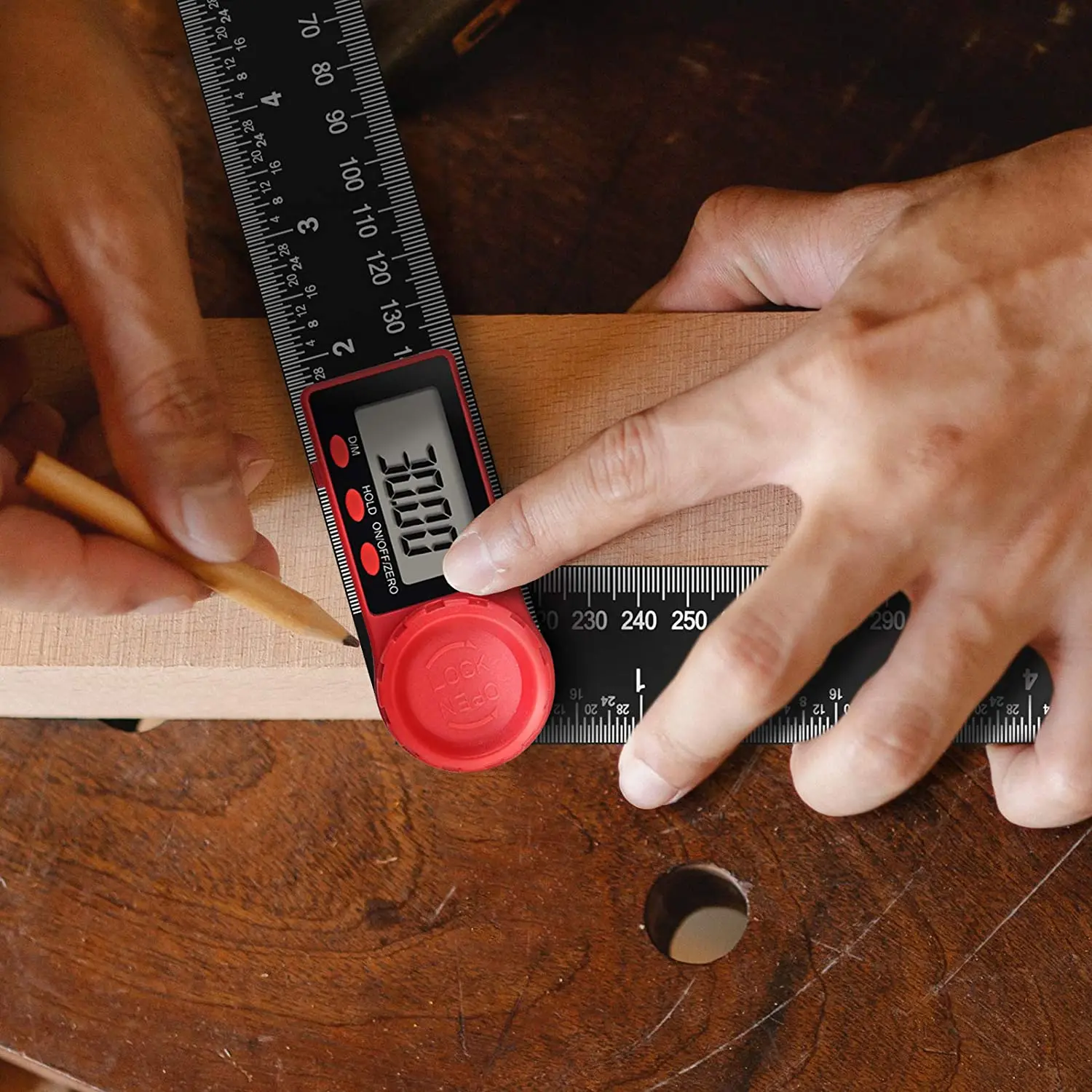 

200mm 7 Inch Digital Protractor Digital Angle Finder Protractor Ruler Meter Inclinometer Goniometer Level Electronic Angle Gauge