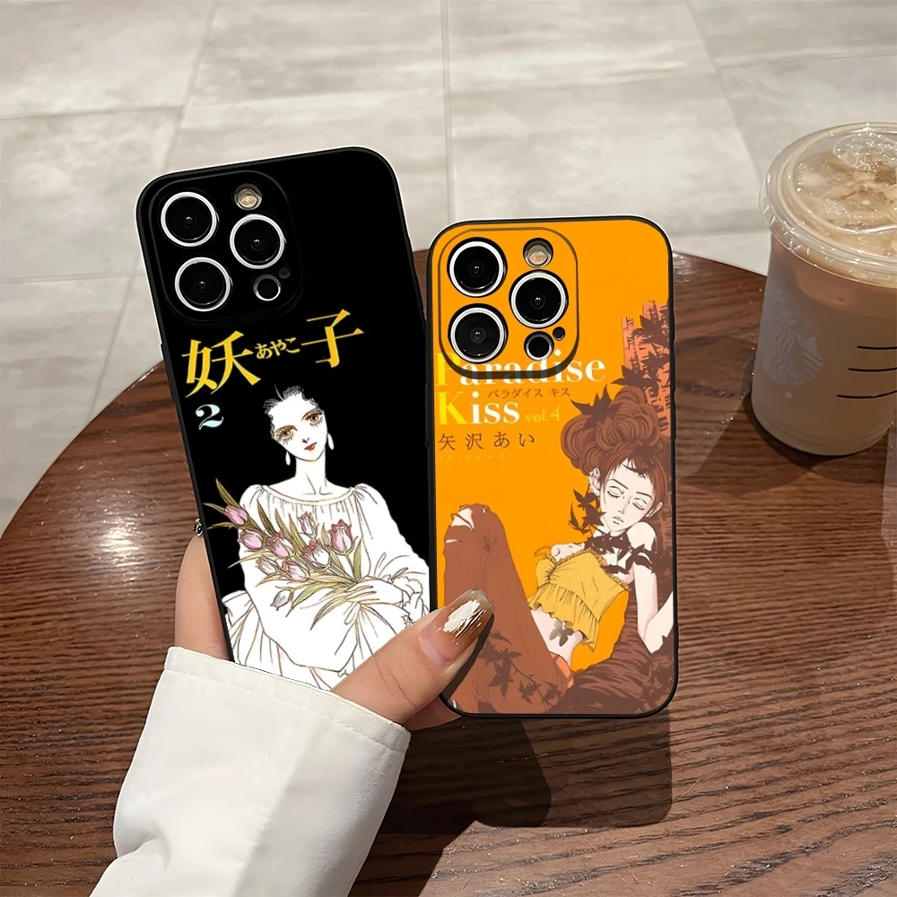 Anime Paradise Kiss Miwako Phone Case For 15 Pro Max Iphone 14 16 12 Plus 13 11 Xr X Xs 8 7 Silicone Cover