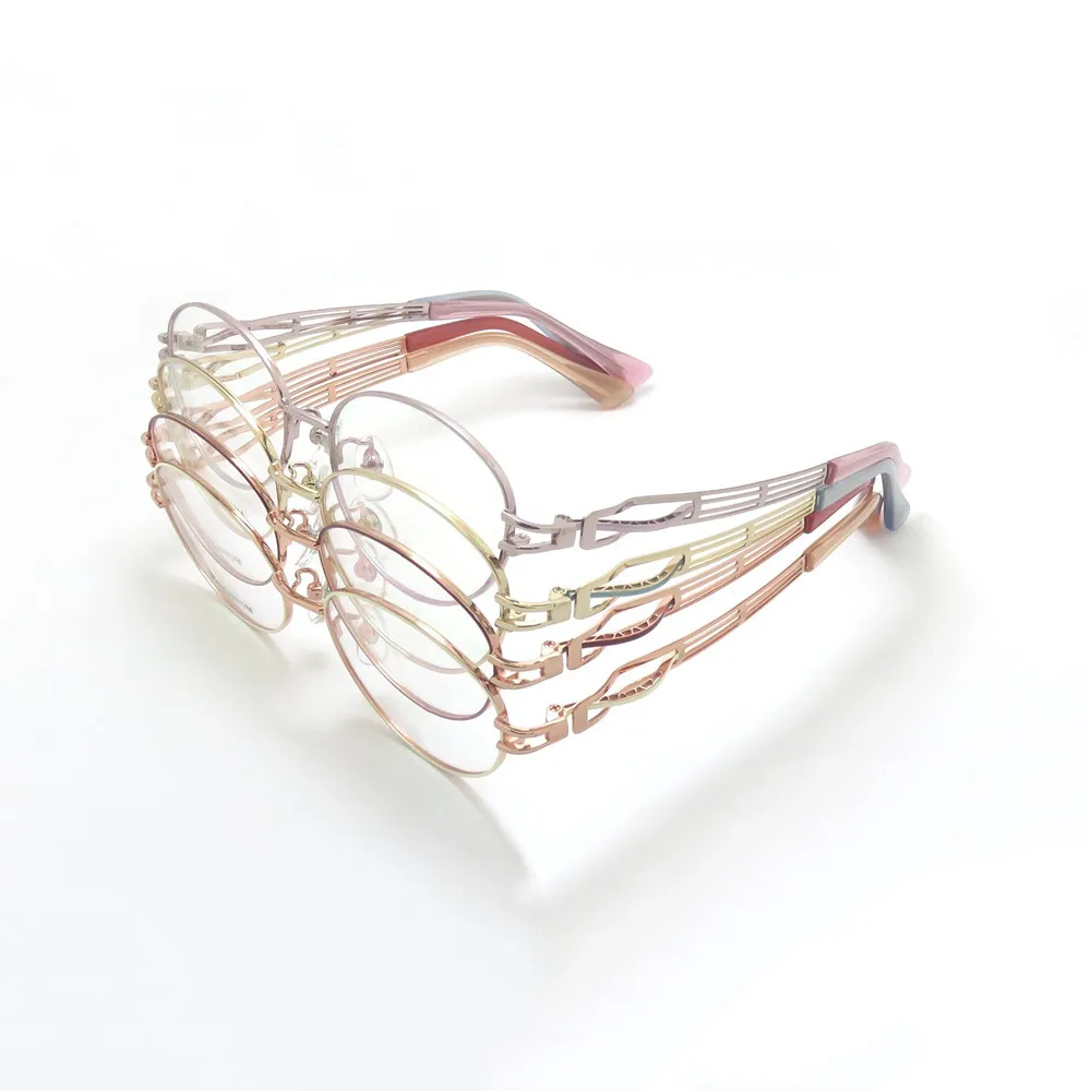 Женские очки из чистого титана с полным ободком оптическая оправа по рецепту 7889