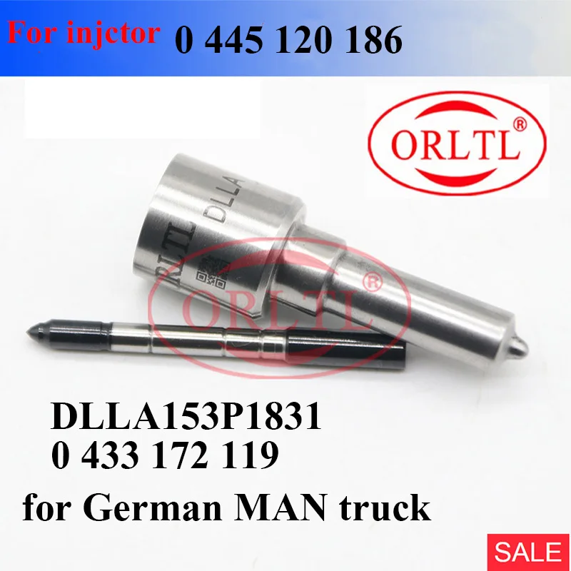 

ORLTL DLLA153P1831 0 433 172 119 Diesel Injector Nozzle DLLA 153P 1831 0433172119 for German MAN truck 0445120186 0 445 120 186