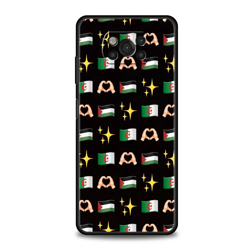 Чехол для телефона с флагом Алжира Xiaomi Poco X6 X5 Pro X4 X3 NFC F5 F4 F3 GT M5 M4 5G M3 C51 C50 C55 мягкий