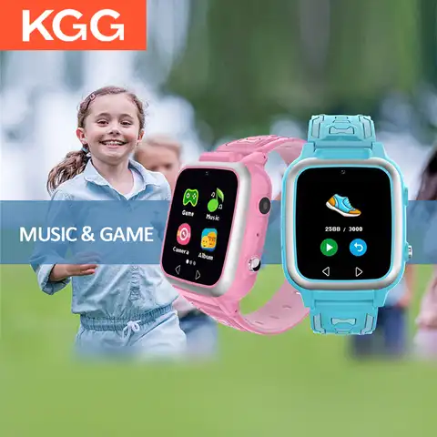 Детские умные часы, музыкальные Смарт-часы с шагомером и двойной камерой, Детские Смарт-часы с MP3 музыкой, детские часы, подарок для мальчико...