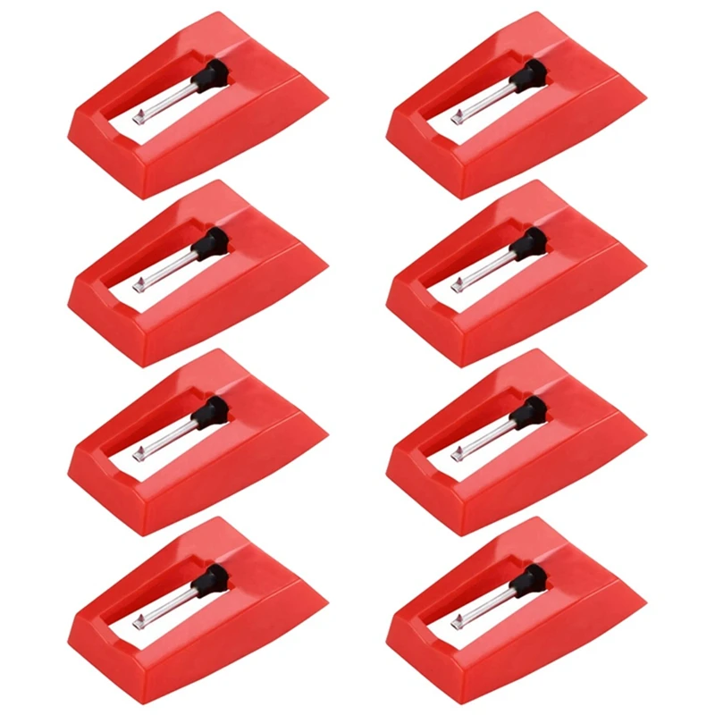 8Pcs Universal Replacement Stylus Needles Replacement Stylus Needles For Vinyl Record Player