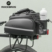 ROCKBROS Bicycle Trunk Bag Cycling Bike Pannier MTB Rear Seat Rack Pack EVA Hard Shell Travel Case Mountain Road Carrier Luggage