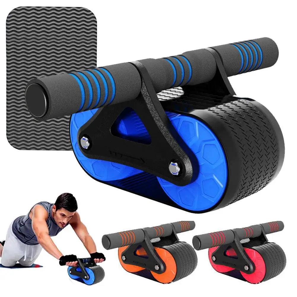 Abdominal Roller With Cushion Weight Loss Abdominal Trainer With 2 Wheels Home Workout Equipment