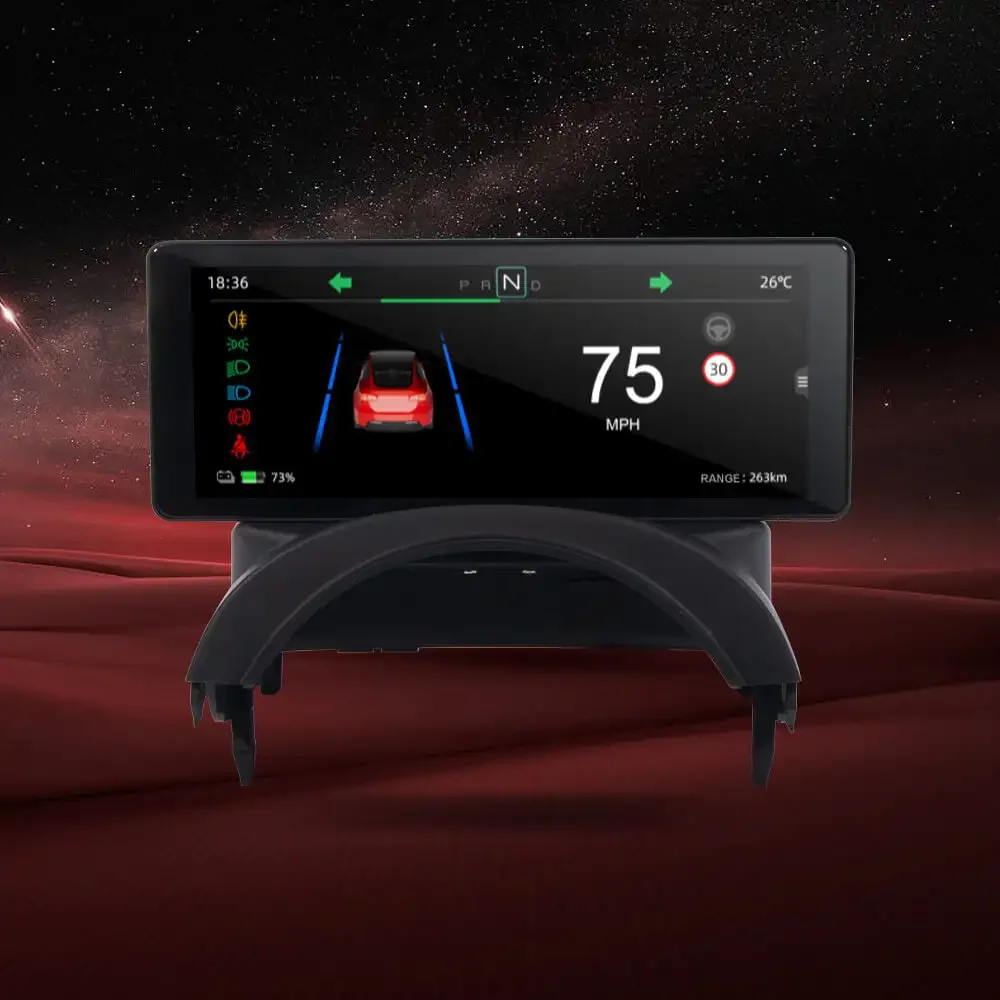 Фото TSLAccessories 6,86 ''приборная панель Carplay для Tesla Model 3 2017-2019 F68 сенсорный экран Smart HD дисплей автомобильный HUD приборная панель №5