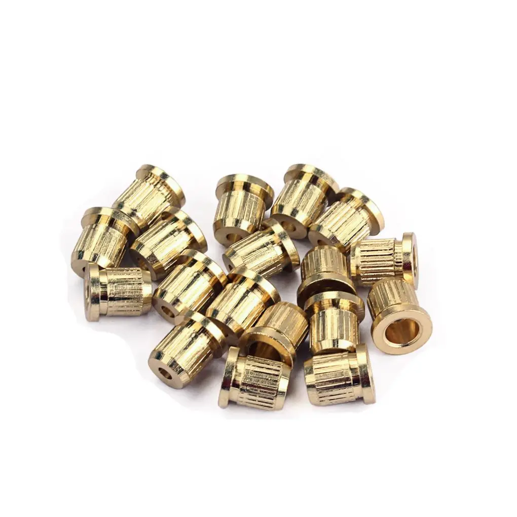 

Pack of 18 Electric Guitar String Ferrules Bushings Through Body Stringed Instruments Bass Replaceable Part Accessories