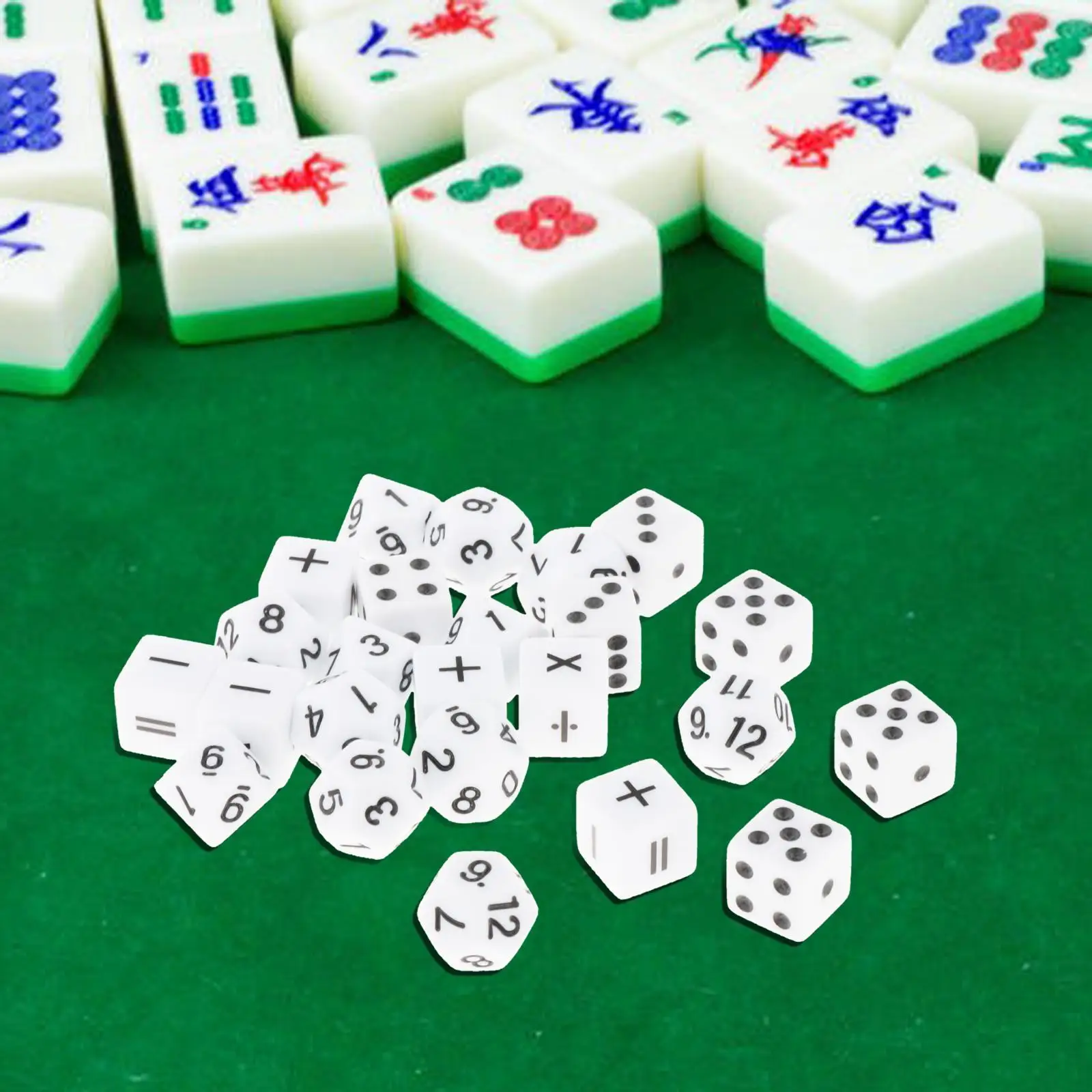 

24x Teaching Dice Set Math Operation Dice, Number Dice and Dot Dice Board Game