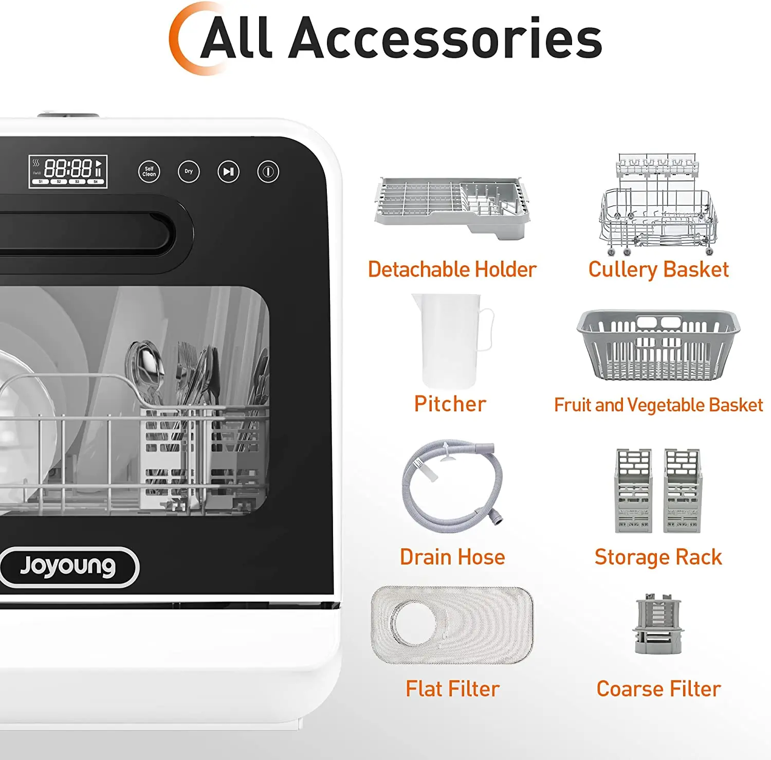 joyoung table dishwasher installation free major appliance with 6 set dishwasher mini for washing tableware for home and kitchen free global shipping