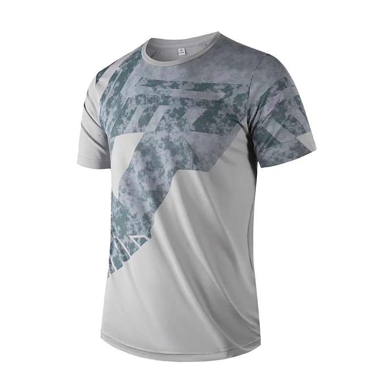 

Быстросохнущая Спортивная футболка с принтом для мужчин 2023 Летние повседневные футболки с короткими рукавами больших размеров 4XL футболки футболка для спортзала одежда