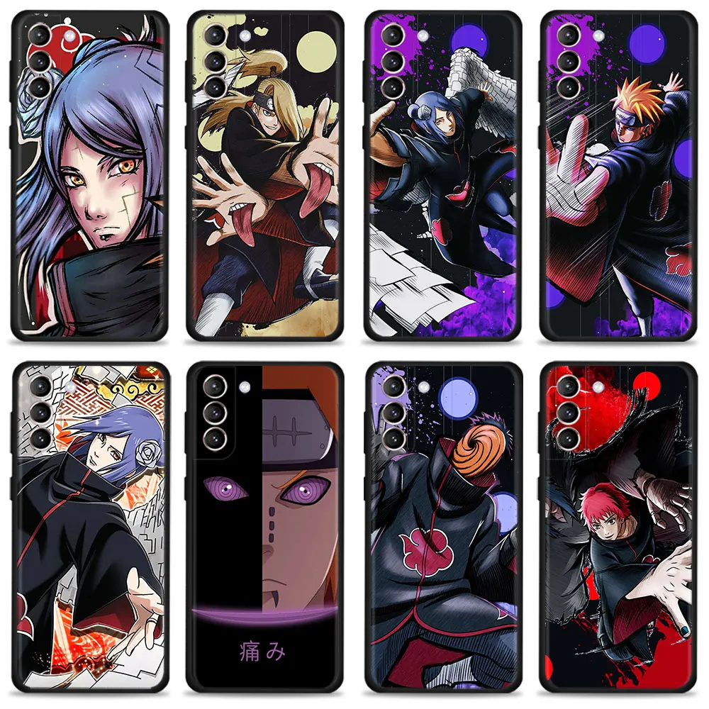 

Celular Funda For Samsung Galaxy S22 S21 S20 Ultra FE S10 S9 S8 Plus S10e 5G Note 20 10 Cover Case Naruto Akatsuki Pain Deidara