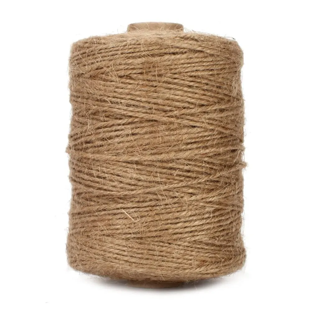 Шпагат из натурального джута 50/100 м/лот пеньковая веревка для упаковки подарков в