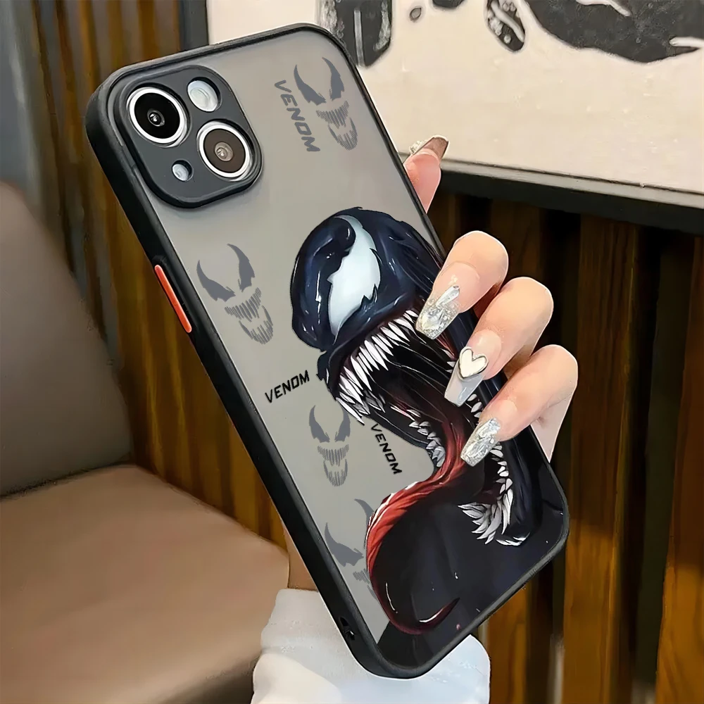 Cool Spiders Mans Venoms Hot Phone Case For Xiaomi Redmi Note 13 12 11 10 10C 10X 9 9A 9T 9C 8 7 Pro Plus 5G Matte Transparent