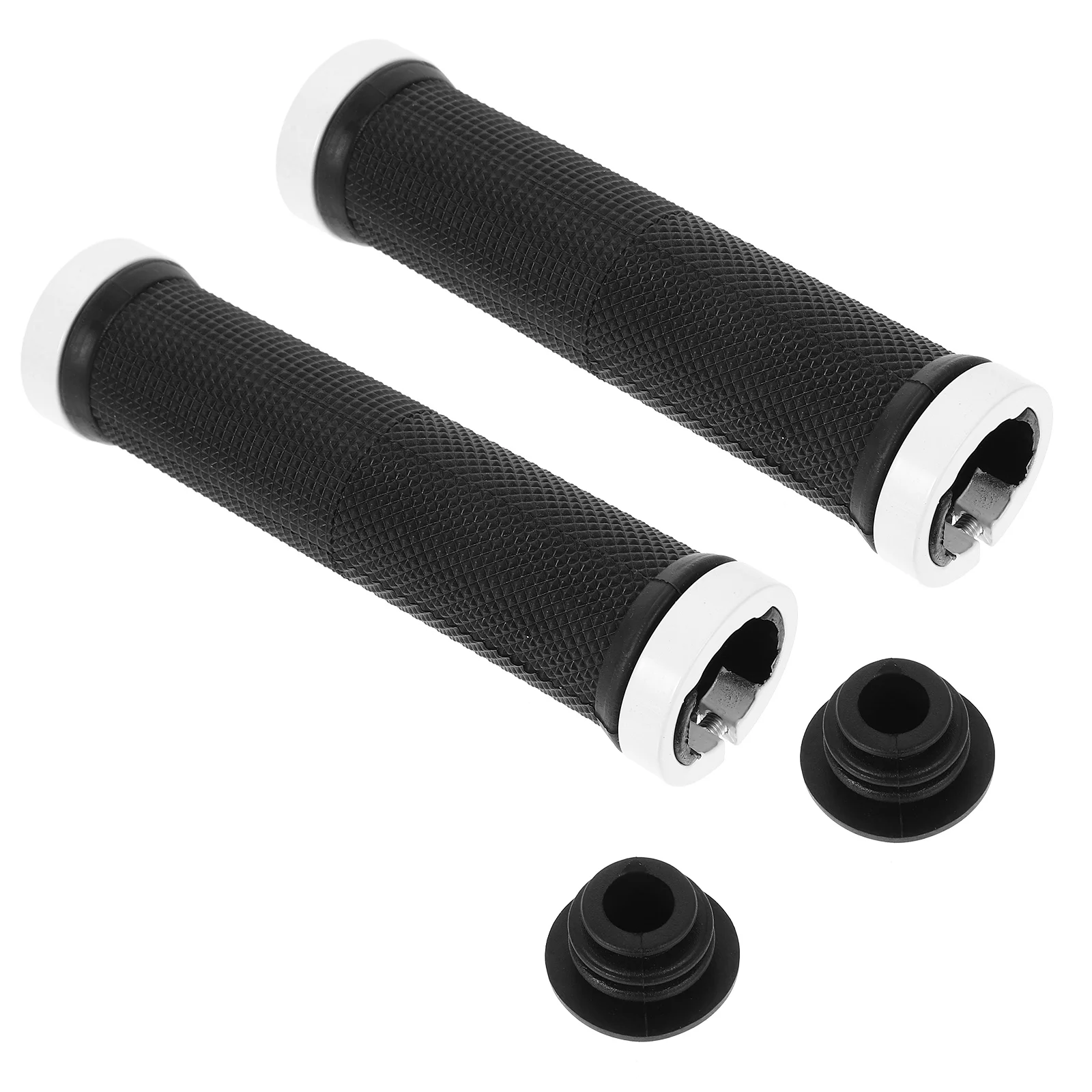 

2pcs Mountain Bike Handlebar Grips Rubber Bike Handlebar Universal Bicycle Hand Grips