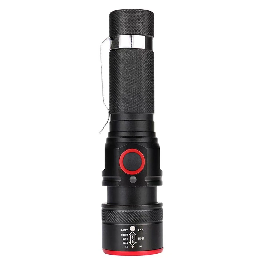 

Портативный сменный портативный водонепроницаемый фонарик с питанием от батареи и USB-кабелем