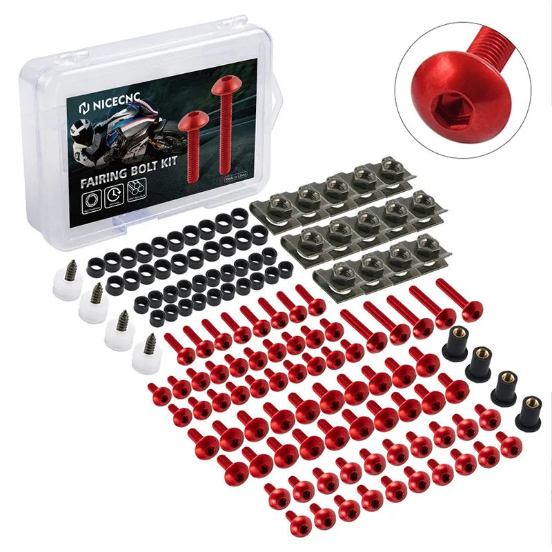 

177pcs Motorcycle Fairing Bolts Body Screw Nuts For Honda CB650R PCX 125 NC750X ADV 350 X ADV 750 CB500X Dio Hornet 600 750 2023