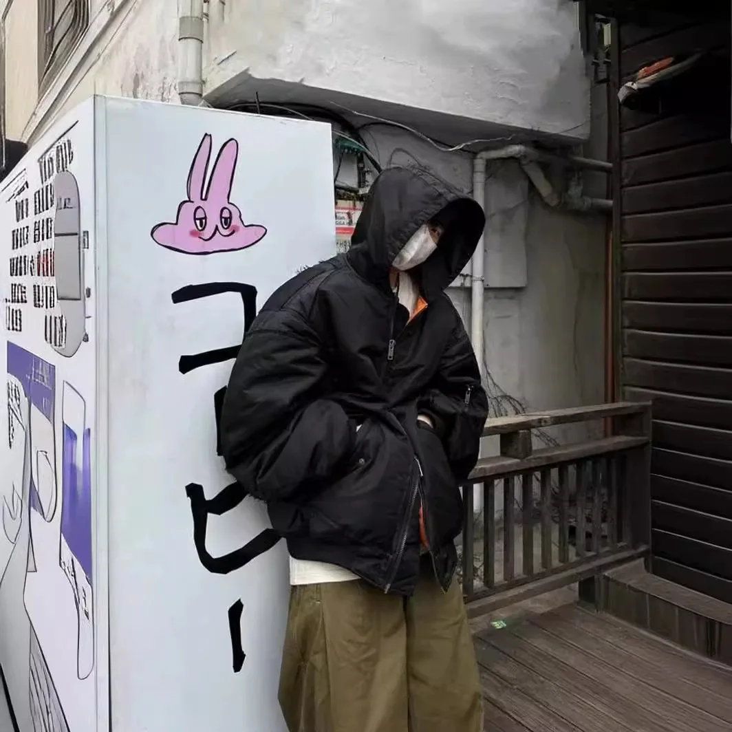 [BOMP] [bomp] Коллекция осень-зима нишевой дизайн Бомбер хлопковая куртка несколько