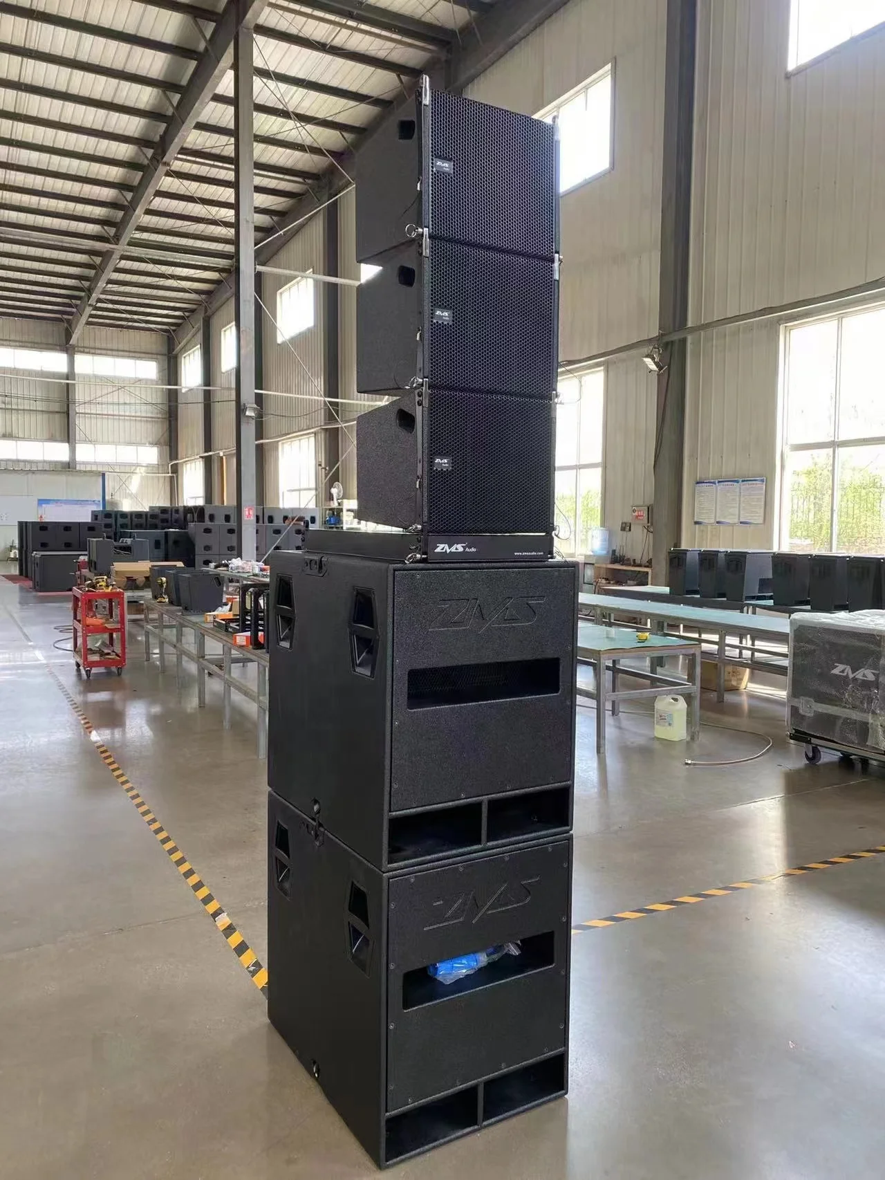 Фото Высококачественная акустическая система ZMS Audio V5 Line Array с неодимовыми динамиками для профессионального аудио, видео и освещения №4