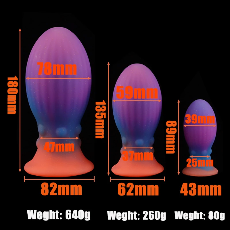 2023 Сексуальные товары Огромное яйцо дракона Анальная пробка Дилдо для мужчин и женщин Мягкий Большой Дилататор Стимуляция вагины и ануса Игрушки для задницы на.
