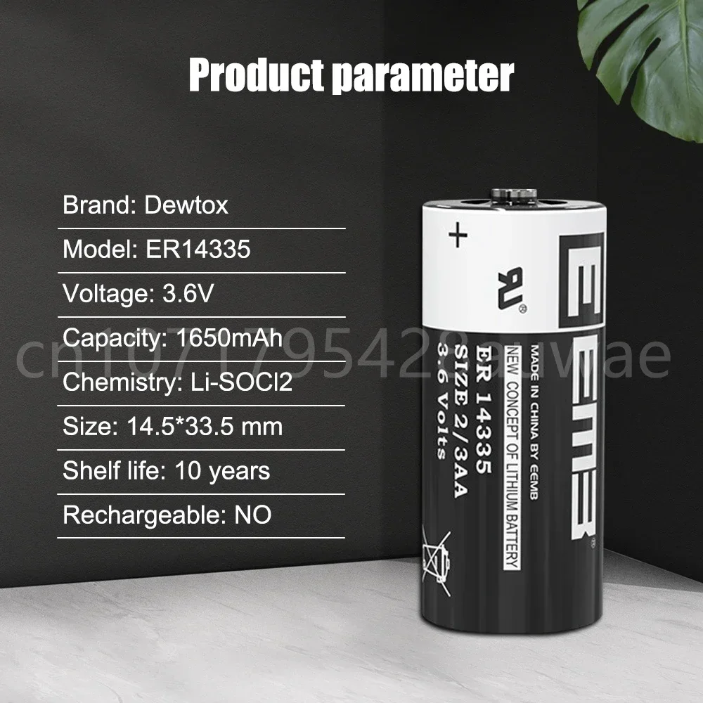 1 шт. 3 6 В 1650 мАч TL-5955 SL-761 14335 2/3AA литиевая батарея для ПЛК станка с ЧПУ счетчик газа