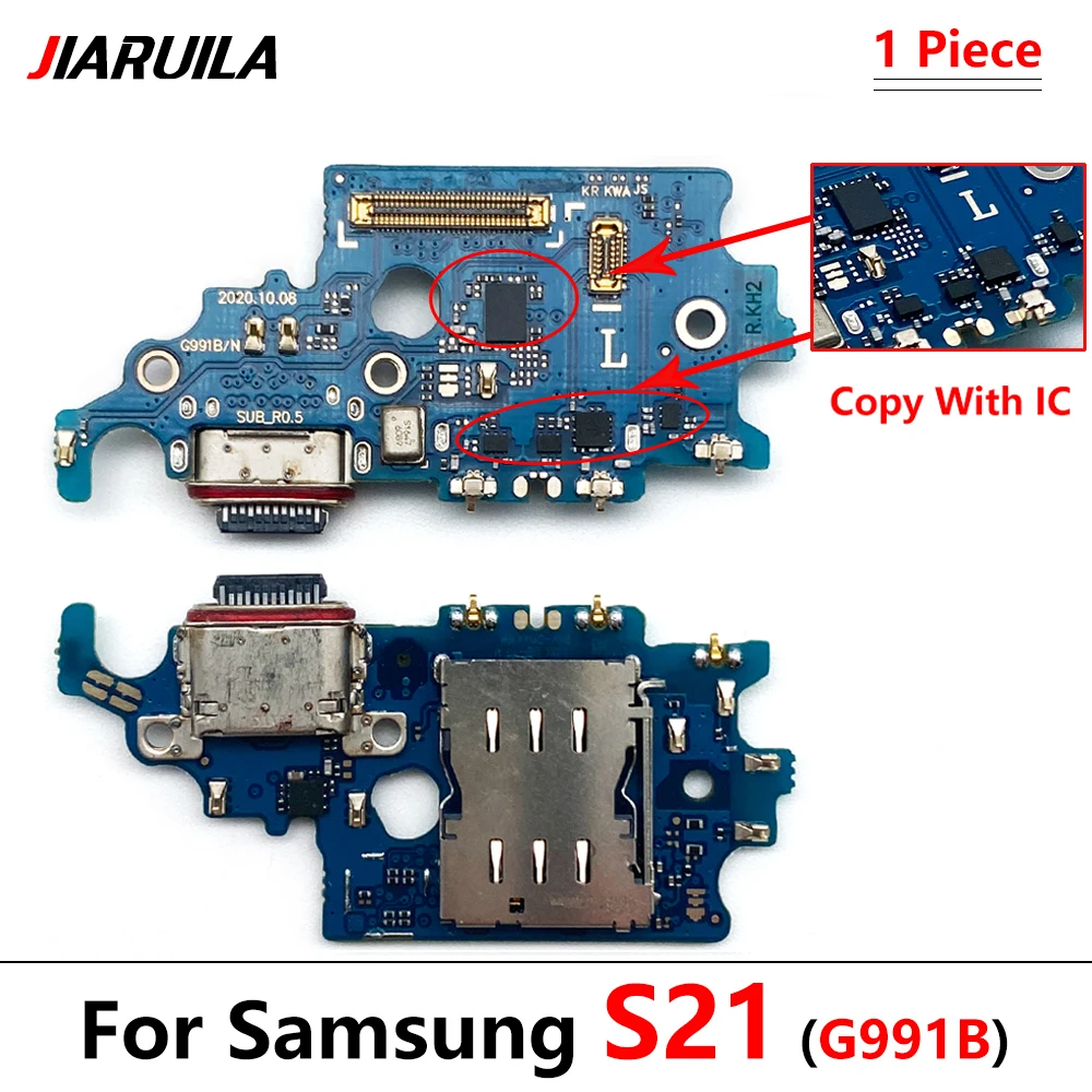 

For Samsung S21 G991B USB Charger Port Jack Dock Connector Charging Board Flex Cable Charging Port Repair Parts