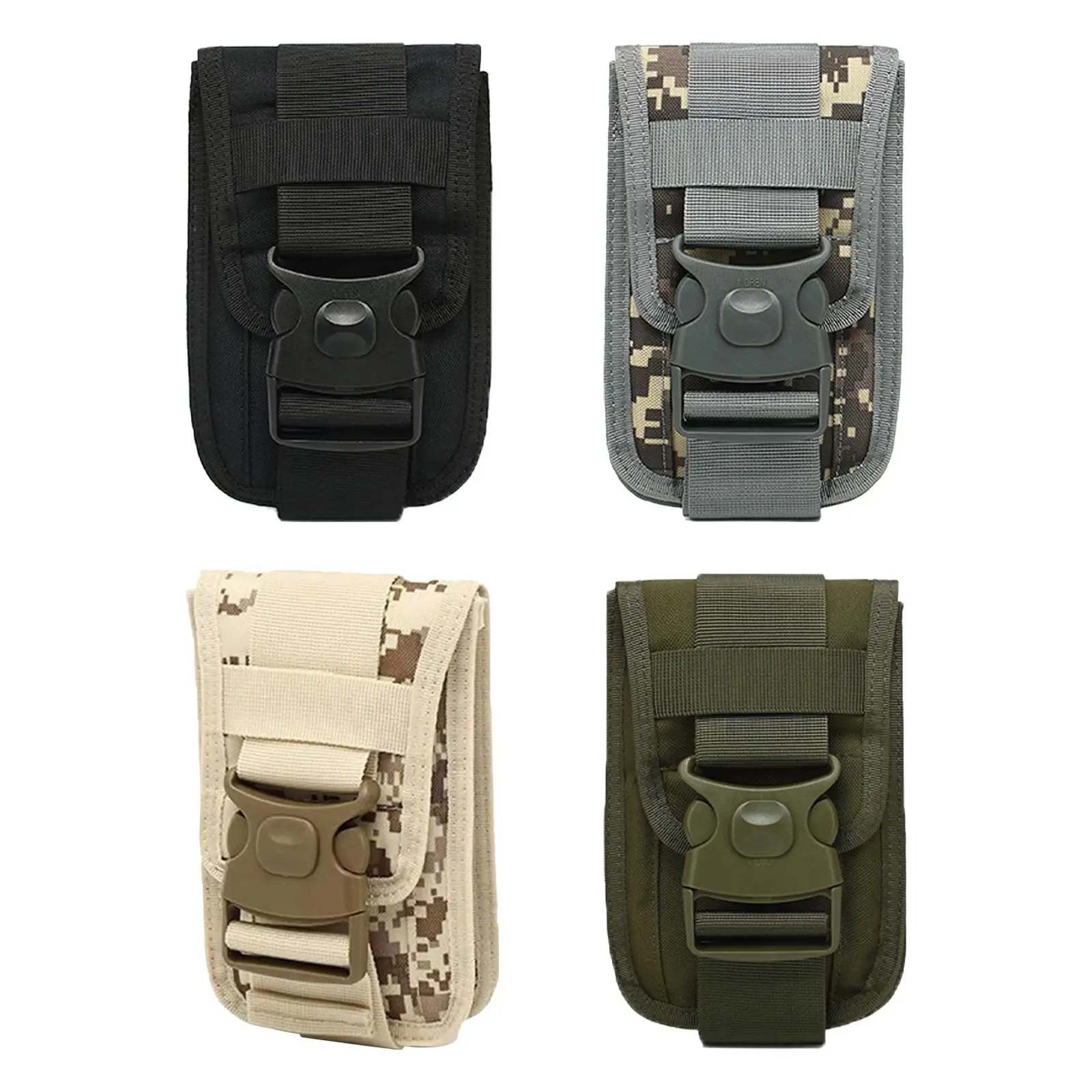 

Molle Phone Pouch with Buckle Lock for 6 inch Cellphone Cellphone Belt Holder for Camping Sports Hiking Dog Walking Men Women