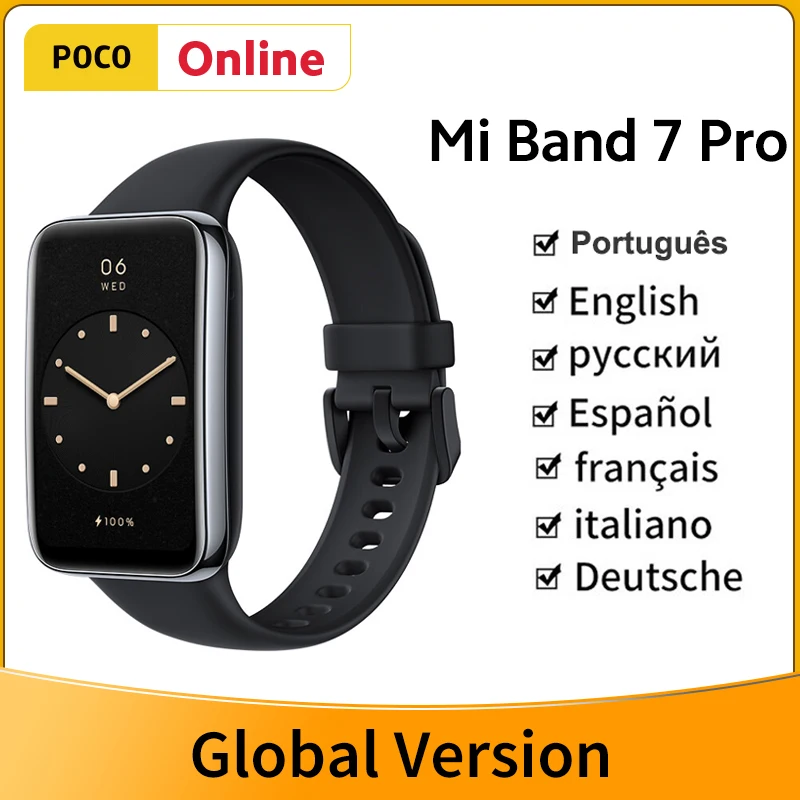 

Global Version Xiaomi Mi Band 7 Pro GPS Smart Bracelet AMOLED Screen Blood Oxygen Fitness Traker Smartband Waterproof PK Band 6