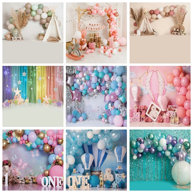 

Baby Shower Birthday Photography Backdrop Photocall Balloon Party Decor Portrait Background Photographic Photo Studio Photozone