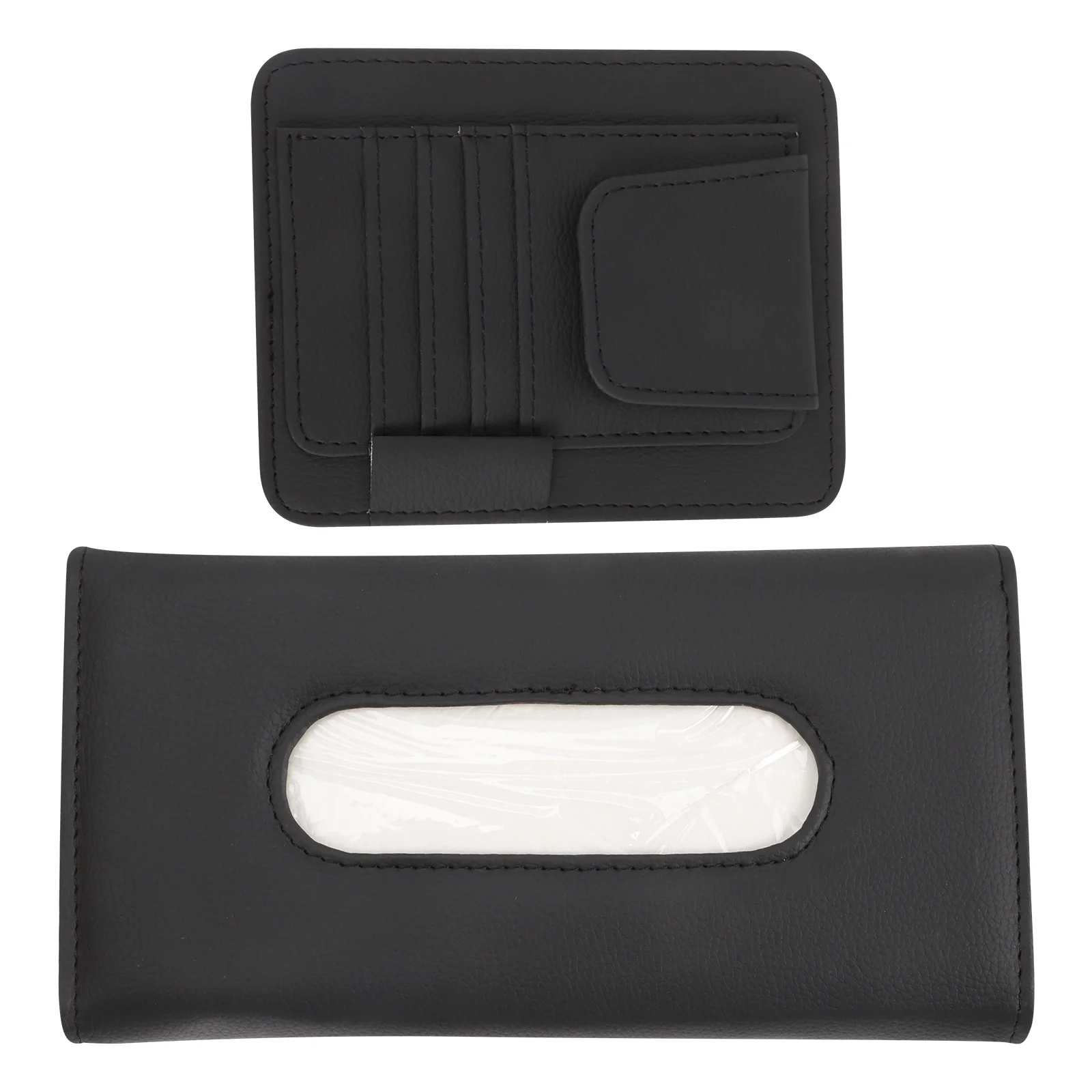 

Tissue Holder Car Visorcase Napkin Sunbox Hanging Backseat Towel Pu Vehicle