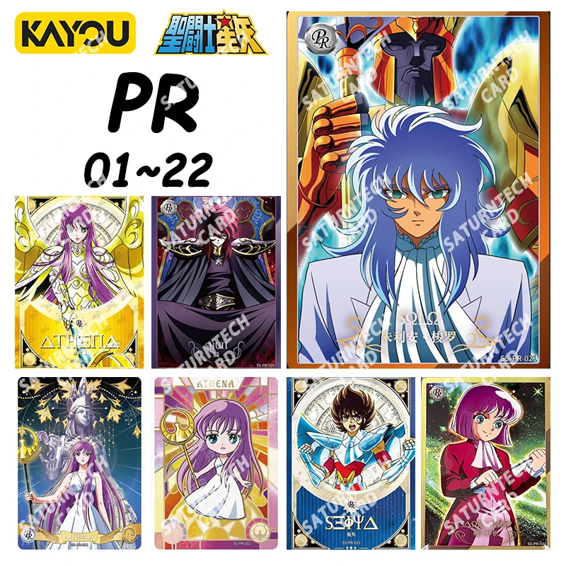 Фото KAYOU Saint Seiya Card PR 01-22 Series 2 3 Saori Kido Panda Holy Cloak Awake Athena Аниме Коллекционная карта Детская игрушка в подарок №1